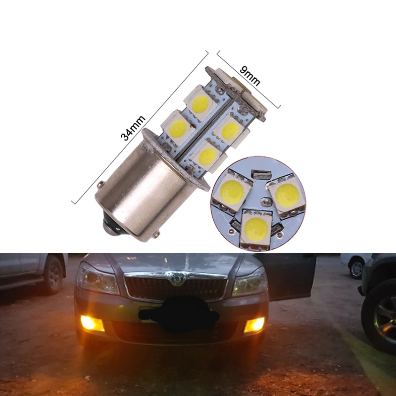2 шт. автомобисветодиодный светодиодные лампы P21W Ba15s 1156 Bay15d 1157 12 В|Сигнальная