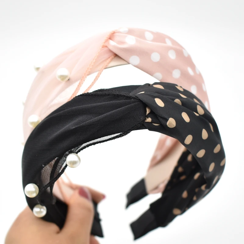 New Arrival 40Colors Drill Lace Hair Knotted Hair Band for Women Headbands Hairbands Hair Hoop Headwear Hair Accessories