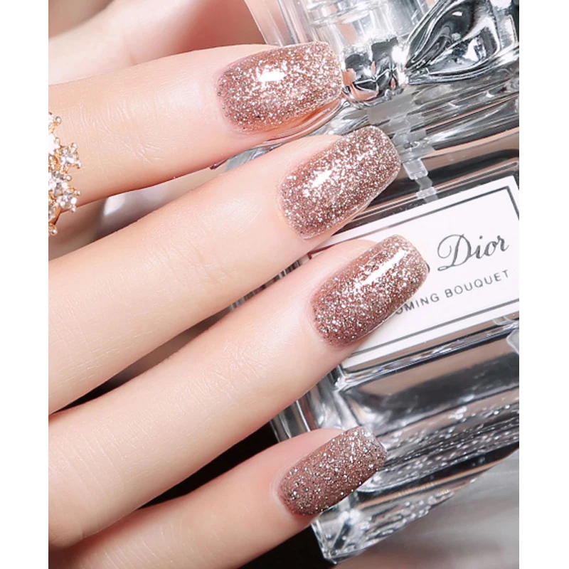 Ruhoya Glitter Bling Nail Varnish Diamond Gel Polish Soak Off Semi Permanent Vernis Sequins Decoration Manicure Art Tools | Красота и
