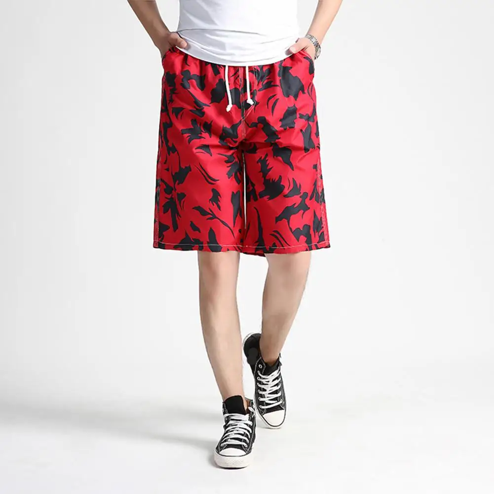 2019 Men Summer Casual Drawstring Seaside Surfing Printing Quick Dry Shorts | Спорт и развлечения