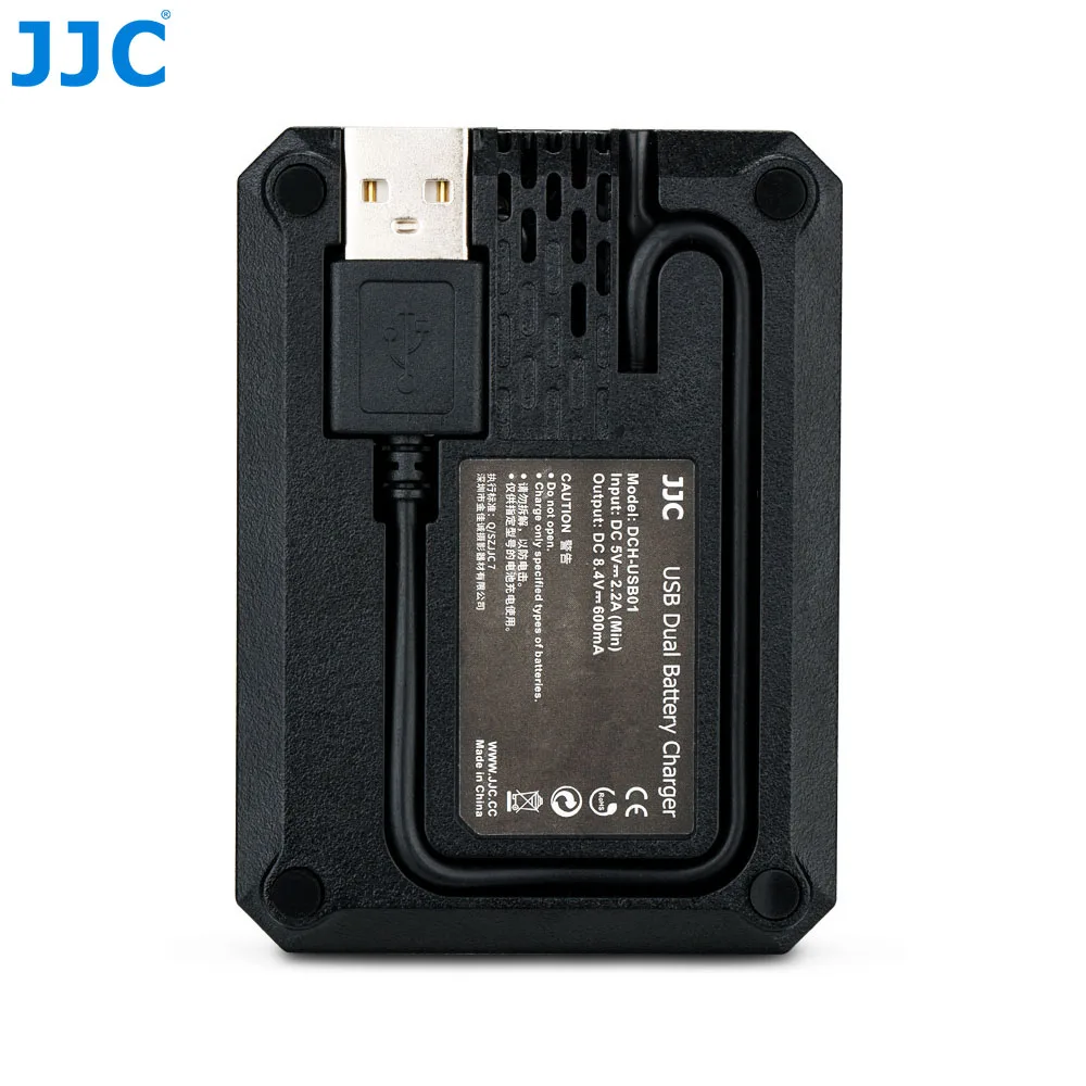 JJC USB двойное зарядное устройство для Canon LP-E6 LP-E6N EOS R 5D Mark IV 5D Mark III батарея для камеры заменяет LC-E6 LC-E6E