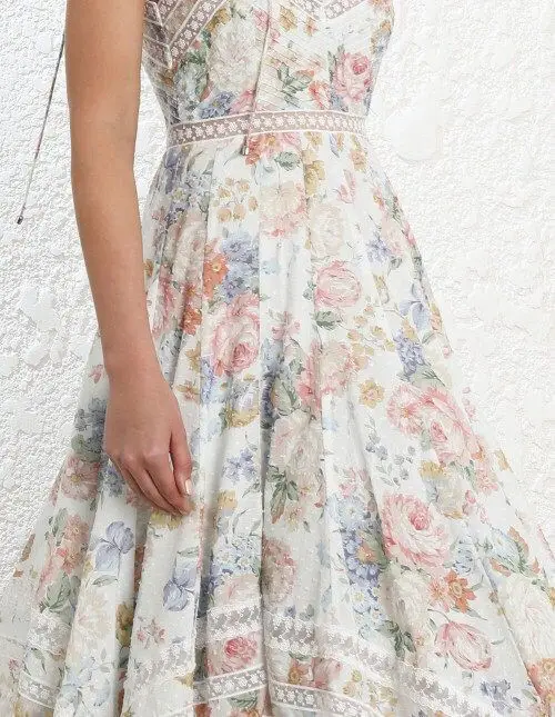 

2021 Summer Designer Womans Sleeveless Spaghetti Strap Sexy Swing Dresses High Quality Women Print Runway Holiday Long Vestidos