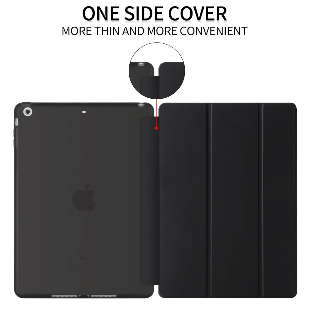 Чехол owswin для нового iPad 9,7 TPU кожаный чехол Мягкий силиконовый чехол для iPad умный чехол 9,7 дюймов A1822 A1893