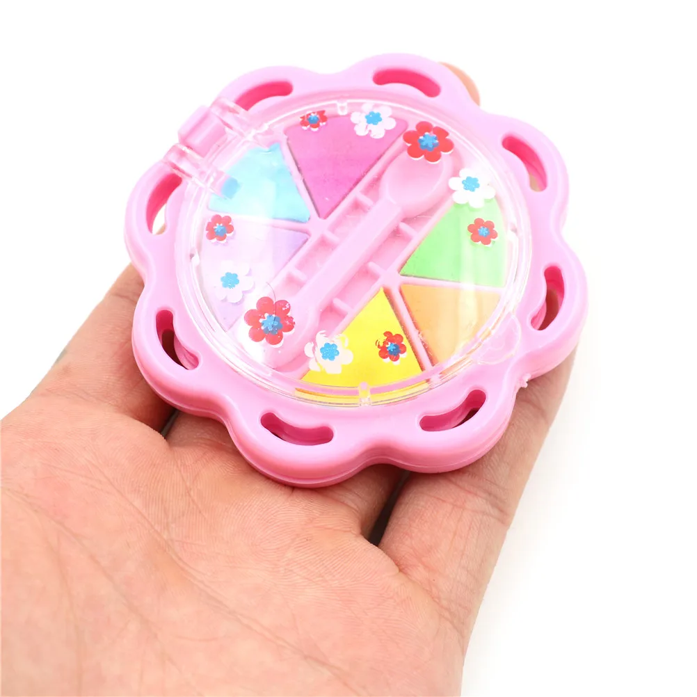 1 шт дети девушки Сделай Сам Макияж игрушка Косметика Тени для век губная помада