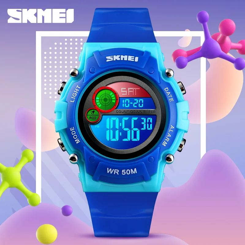 SKMEI 1477 новые детские часы модные водостойкие пластиковый корпус наручные с