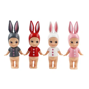 10 см 4 шт.лот Kewpie Фигурки игрушки Sonny Angel Мультяшные животные кролик кукла ПВХ фигурки модели игрушки куклы детские подарки