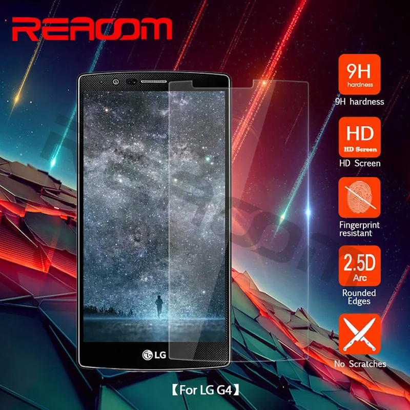 Reaoom 9H 2.5D Защитная пленка для экрана телефона LG G4 крышка стекла ультратонкая g4