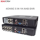 8-канальный 4-канальный мини-видеорегистратор XVR AHD аналоговый 6-в-1 Гибридный 5MP 1080P для комплектов видеонаблюдения NVR Onvif IP-камера система мониторинга безопасности