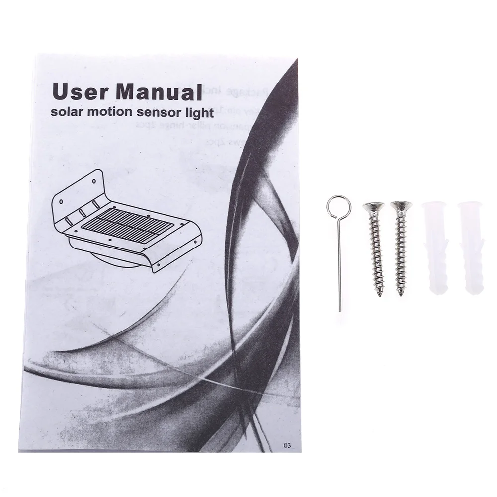 2 шт. 16 LED наружный Солнечный свет движения энергосберегающая настенная аварийная