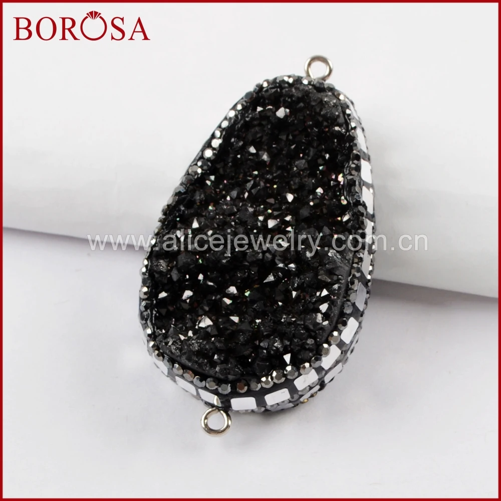 BOROSA оптовая продажа Новое поступление модные ювелирные изделия Druzy Кулон Титан