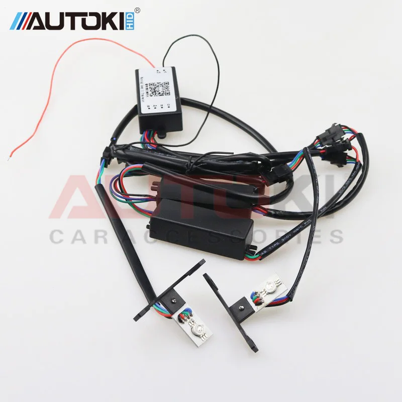 Autoki высокое качество новинка светодиодный дьявольский глаз демонический RGBW