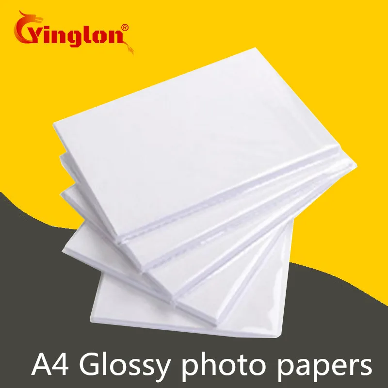 

Free shipping 20pcs/lot A4 photo paper 180g/200g/230g waterproof glossy photographic papers for home inkjet photo printer