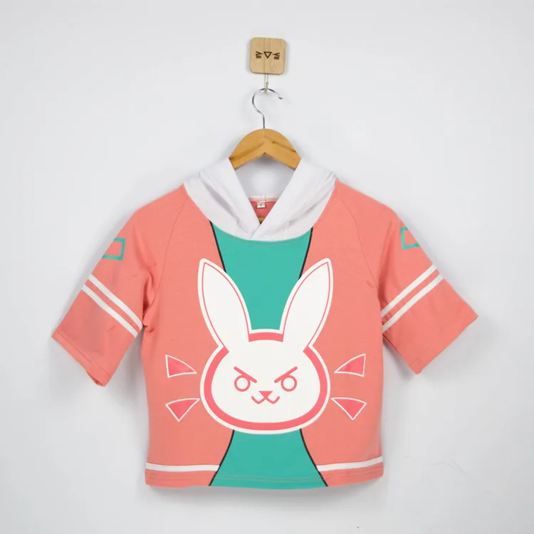 Аниме! Горячая игра OW DVA летнее худи футболка джинсовый костюм для отдыха модный