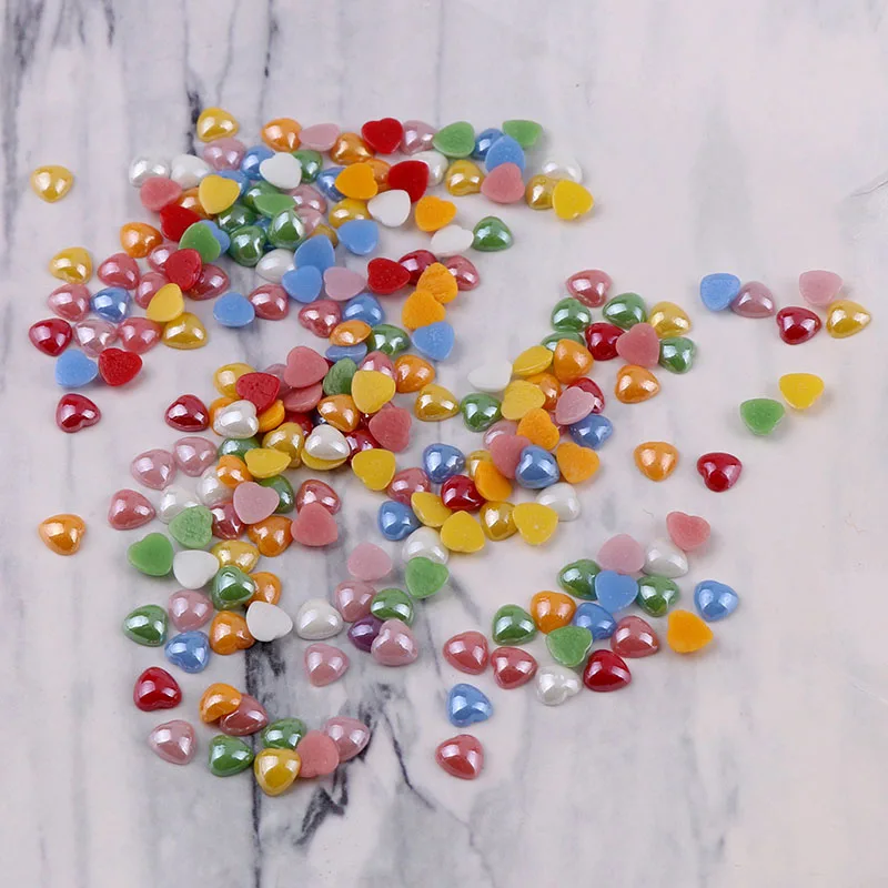 500 шт. керамические бусины в форме сердца 6 мм | Дом и сад