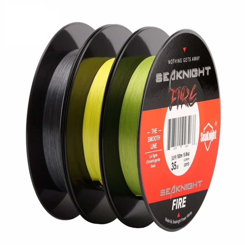 SeaKnight FIRE Fishing Line 150M Ultra-Casting Smooth Super PE Floating Sensitivity 6-40LB on - Леска для рыбной ловли SeaKnight FIRE 150M Ультра-кастинг Плавающая Чувствительность 6-40LB на.