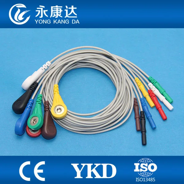 Din 1 5 кабель для ЭКГ 7 привести Кнопка IEC монитор пациента|cable 1.5|cable ecgcable iec |