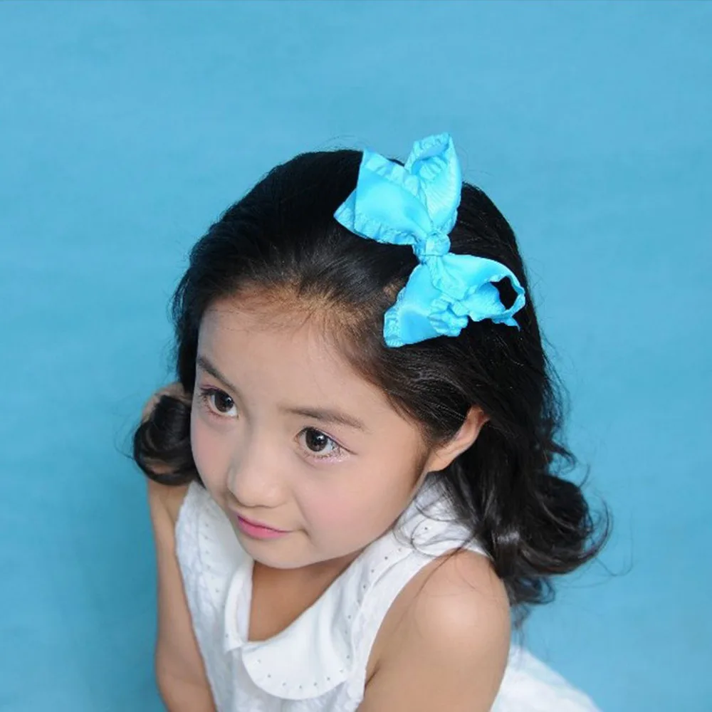

14PCS Cheap Ribbon Boutique Hair Bows For Children Hair Accessories Hairbows with Clip Free Shipping 4 Inch ABC Hair Bow Clip