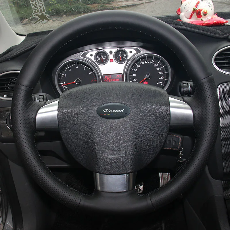 Подогрев рулевого колеса автомобиля крышки для Ford Focus 2 (3 говорил) тюнинг