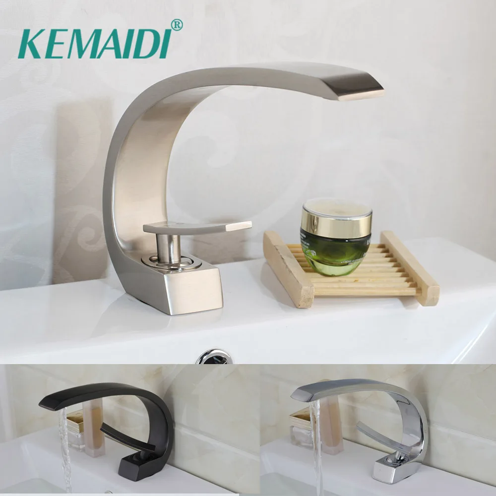 KEMAIDI новый кран для ванной комнаты латунный хромированный щетка никелевая
