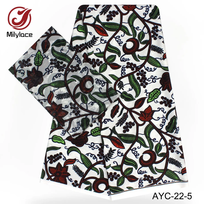 Milylace горячая Распродажа цифровая печать 2 ярда шифон + 4 атласная ткань модный