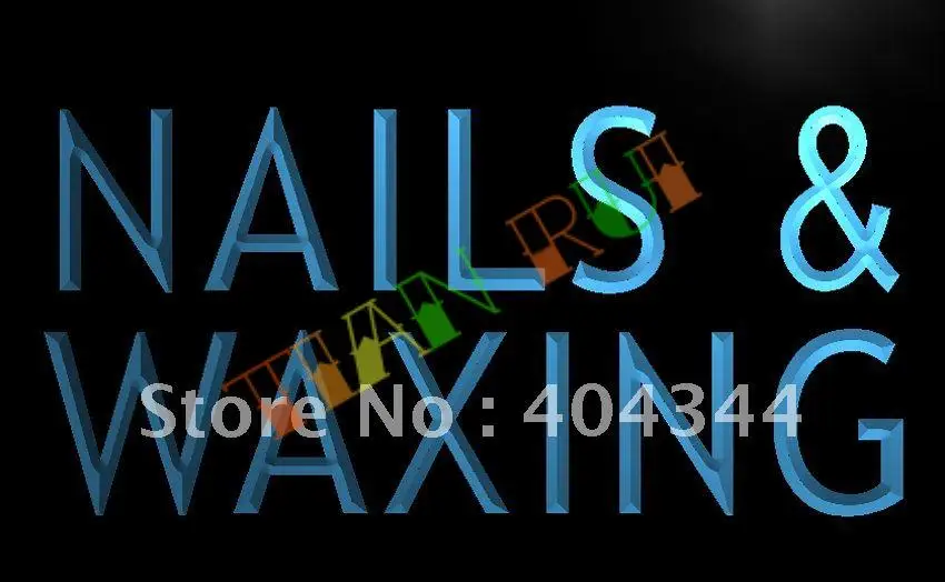 

LB358- Nails & Waxing Beauty Salon Saloon Light Sign