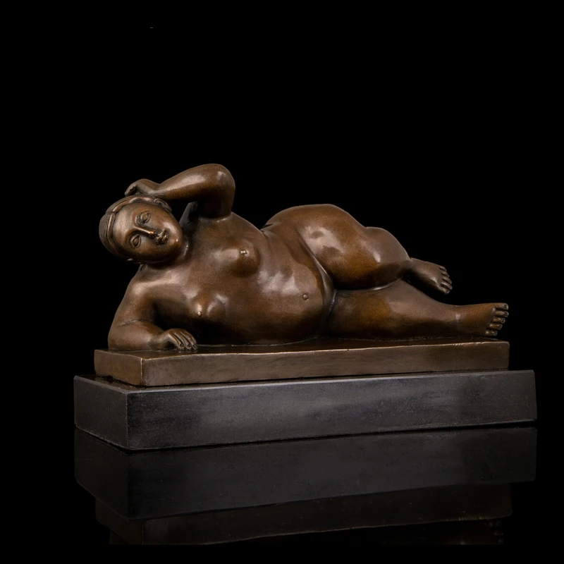 Декоративно прикладное искусство медная Статуэтка нового искусства антиквариат