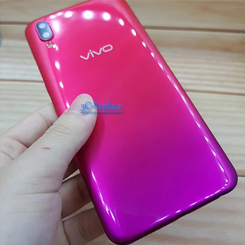 Red Для BBK Vivo Y91 Y91i Y91c Y93 Y93s Y93st Y93 Lite Y95 U1 задняя крышка батарейного отсека Крышка корпуса чехол Задняя стеклянная линза запчасти для замены - Цвет: Red