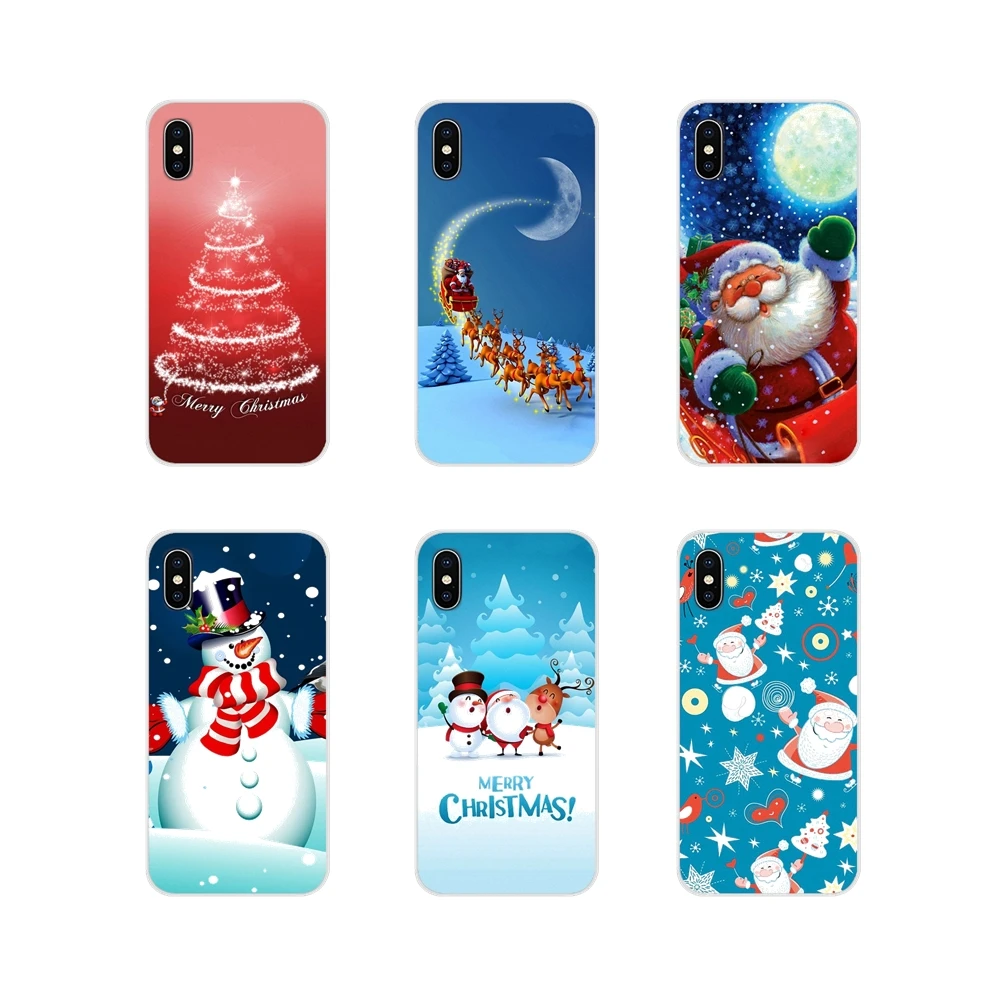 Силиконовый чехол с новым годом и Рождеством для Samsung Galaxy S3 S4 S5 Mini S6 S7 Edge S8 S9 S10 Lite Plus