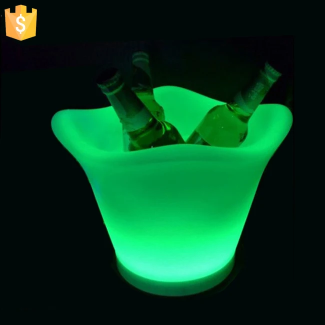 Светящиеся освещения светодиодный цветочные горшки RGB светодиодный цветочный горшок, светодиодный круглая ваза, светодиодный пива баррель L32* W32* H27.2cm 10 шт./лот