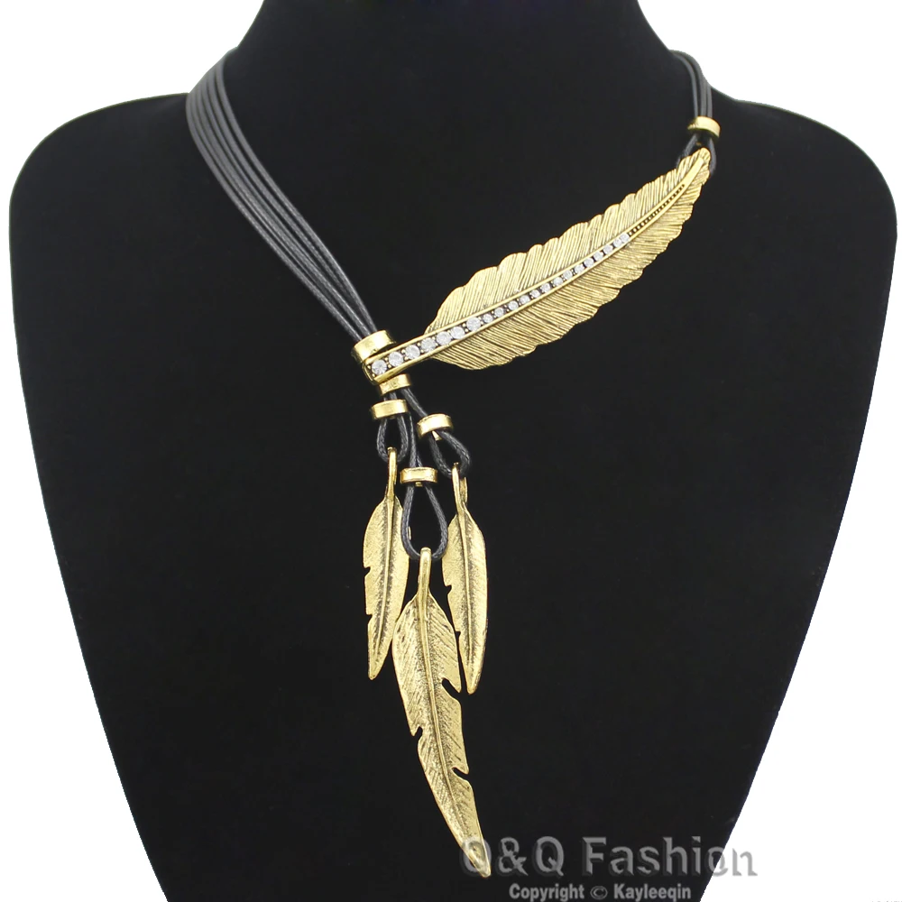 Винтажные позолоченные и серебряные индийские Подвески с большими листьями