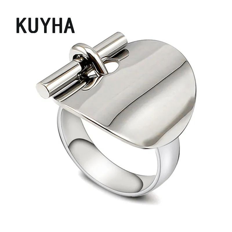 Unique Design Stylish Women Ring 316L Stainless Steel Record Name/Word Finger Jewelry Femme Bague 6/7/8/9 Size Hot Sale
