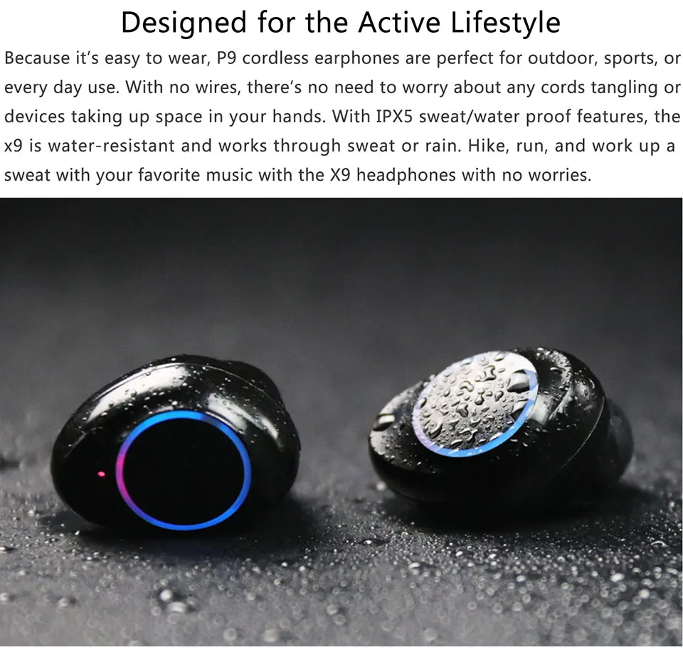 Беспроводная 3D стереогарнитура TWS-наушники X23 Bluetooth-наушники V5.0 с микрофоном