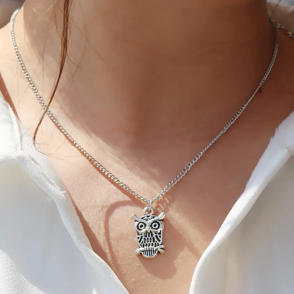 Ожерелье с кулоном в виде совы N2037 бижутерия для женщин и мужчин ожерелье