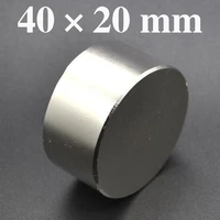 hysamta 1pc hot magnet 40x20 mm n52 round strong magnets powerful neodymium magnet 40x20mm magnetic metal 4020mm