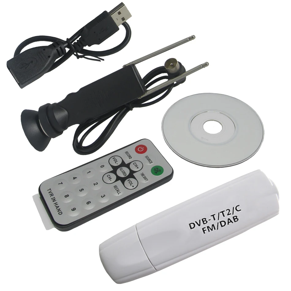 DVB T2 USB ТВ тюнер C T DAB + HD для России Таиланд Колумбия Европы до Win10 R901|SmartTV-стики и