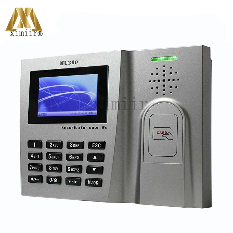 ZK MU260 125 кГц RFID карта биометрическая посещаемость времени с WIFI смарт картой