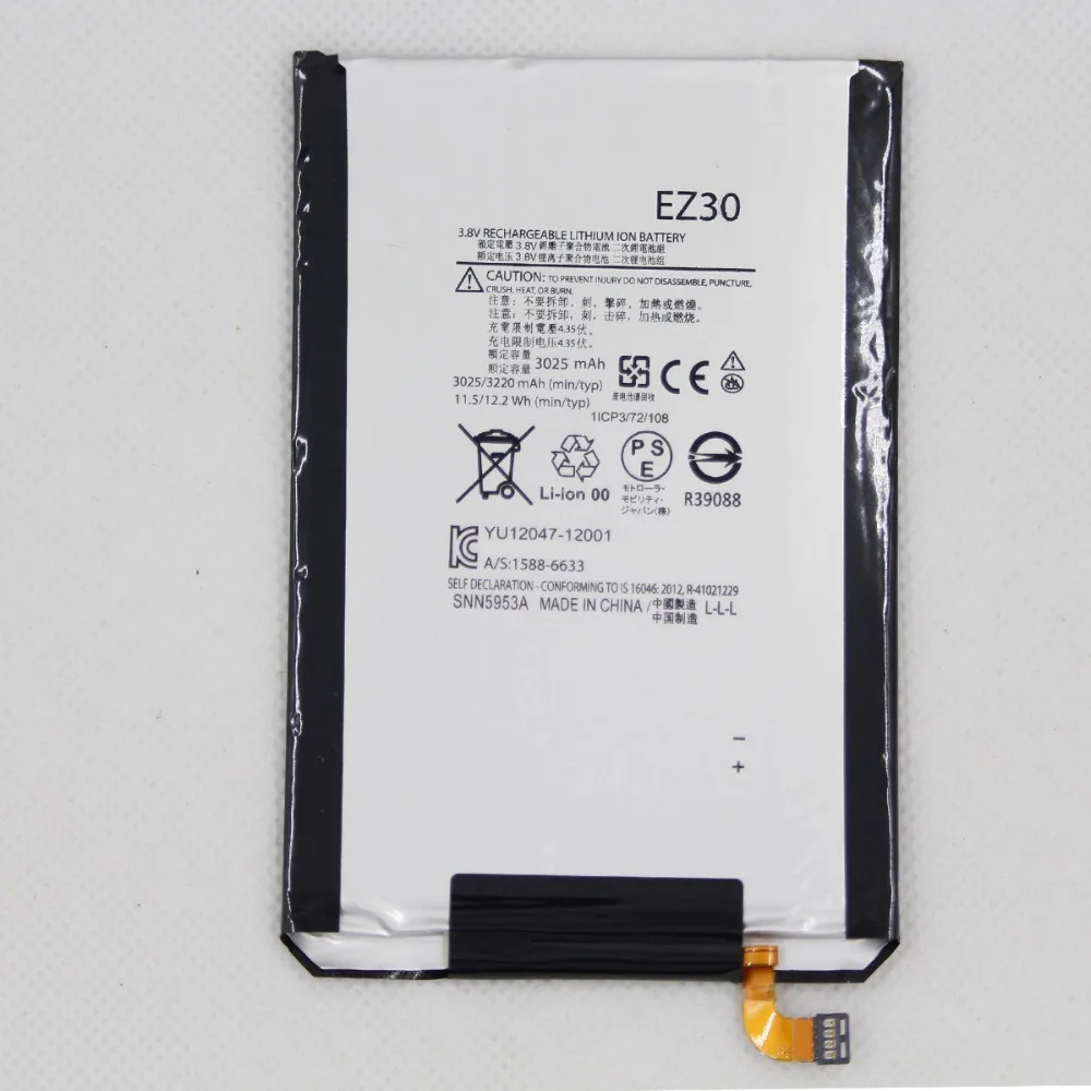 10pcs/lot EZ30 Internal Phone Battery For Motorola Nexus 6 Google XT1115 XT1110 xt1103 nexus6 3220mAh EZ30 replacement Battery