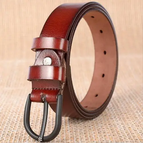 044D2Redbrown Ремни из натуральной кожи женские роскошные брендовые ремни женские кожаные ремни для женщин Роскошные Дизайнерские брендовые белые 044 - Цвет: 044D2Redbrown