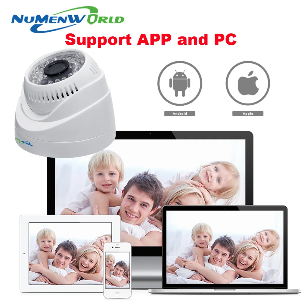 IP камера купольная HD 1080P Wi Fi ночное видение слот для SD карты|Камеры