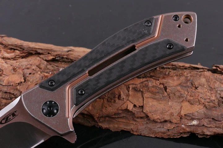 MIKER ZT 0801 CF шарикоподшипник складной нож M390 лезвие из стали + ручка углеродного