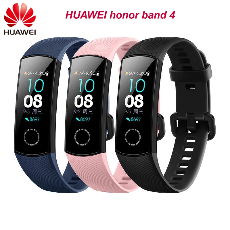 Оригинальный Смарт браслет Huawei Honor Band 4 AMOLED 0 95 &quotсенсорный экран для плавания