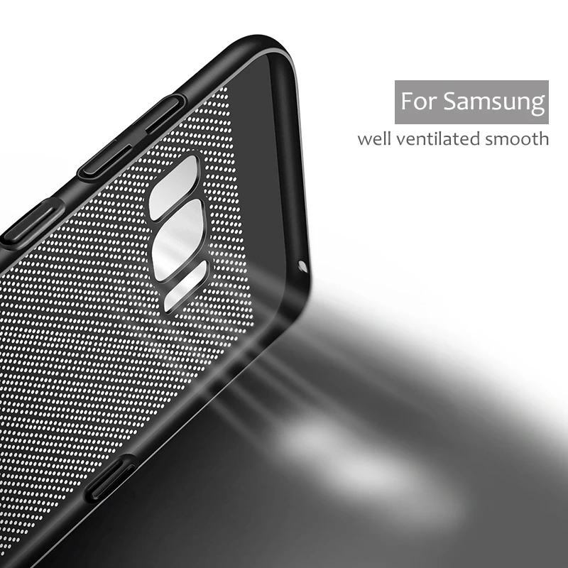 Case for Samsung A50 Luxury Heat Dissipation Hard PC For Galaxy A70 A20 A10 A40 A7 A9 A6 A8 Plus 2018 Cooling Cover |