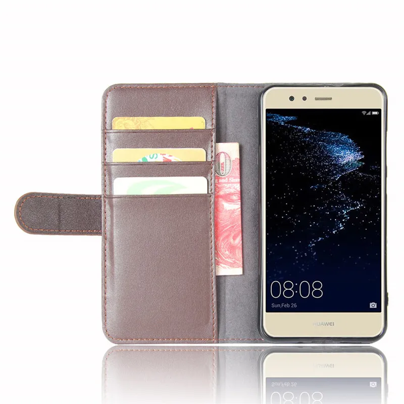 For Huawei P10 lite Case Luxury Wallet Genuine Leather Phone Lite WAS-LX1 WAS-LX2 Was-Lx3 Was Lx1 Flip Cover | Мобильные телефоны и