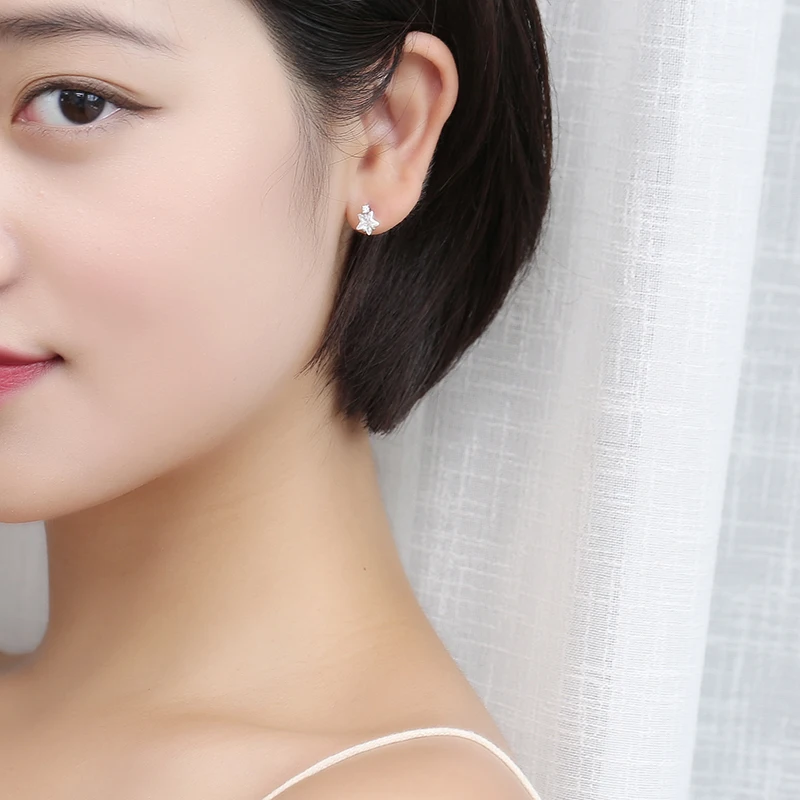 Женские корейские серьги-гвоздики Seven Candy серьги из стерлингового серебра 925