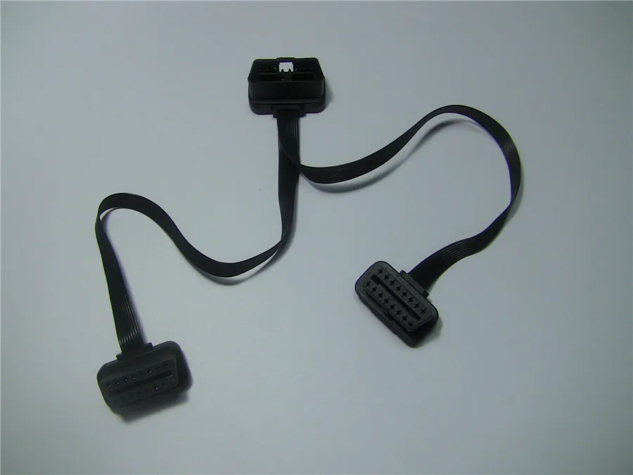 OBDII OBD2 OBD-II OBD 2 м до 2F 16 Pin штекер для двойной женский удлинитель M до 2F Y сплиттер для кабелей удлинитель