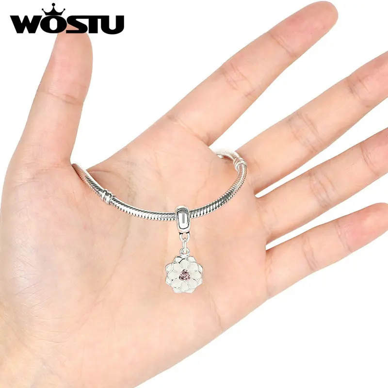 Модный браслет Dahlia Charm Dangle оригинальный WST с серебряным покрытием для
