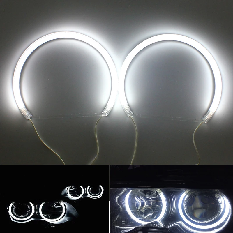 4*131 мм светодиодный CCFL Angel Eyes forBMW E46 Проектор E36 E38 E39 Halo Ring Автомобильный фонарь DRL
