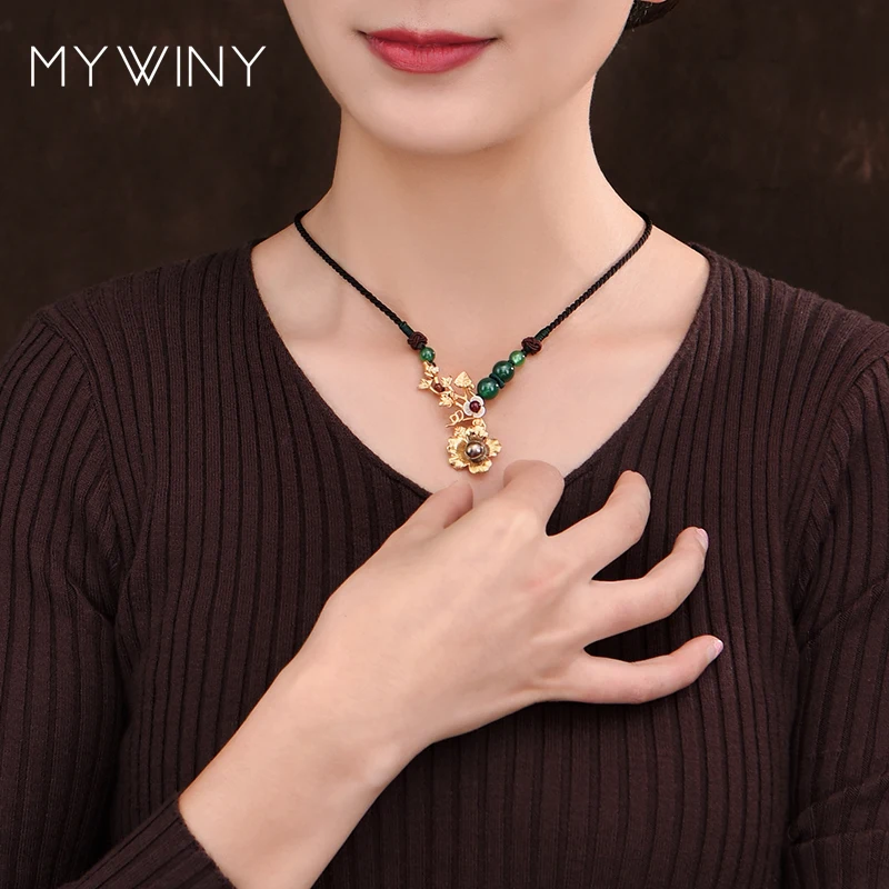 MYWINY новые чокеры цветок этническое ожерелье модные украшения из ракушек женское