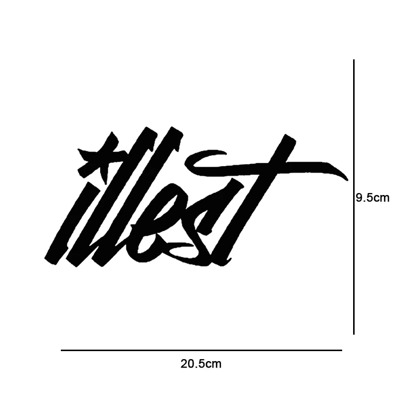 20 5*9 5 см Автомобильная Наклейка виниловая ILLEST Светоотражающая Веселая дрифтовая