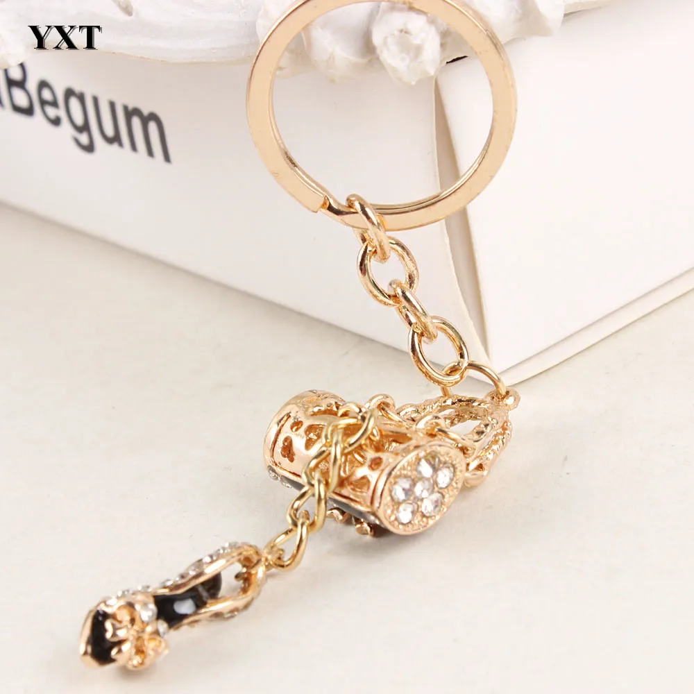 Handbag High-heel Shoe Butterfly Bowknot New Fashion Cute Crystal Pendant Purse Key Ring Chain Wedding Jewelry Great Gift | Украшения и
